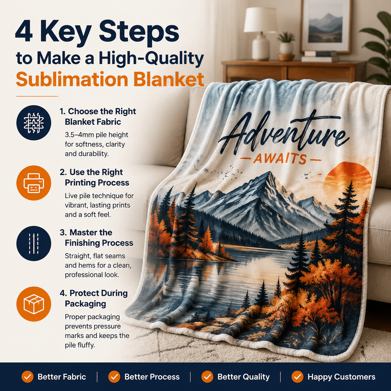 make high-quality sublimation blanket