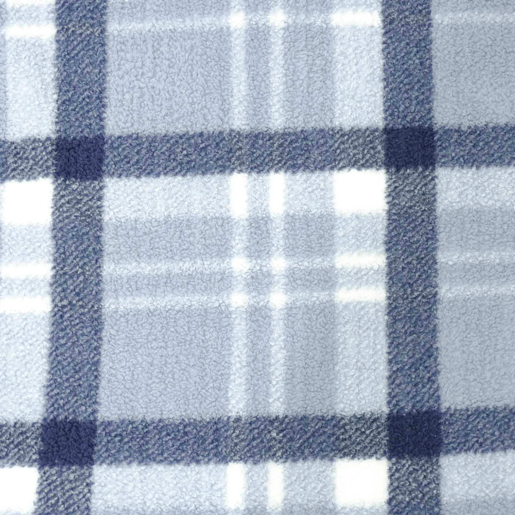 Blue Stripes Printing Sherpa Blanket details