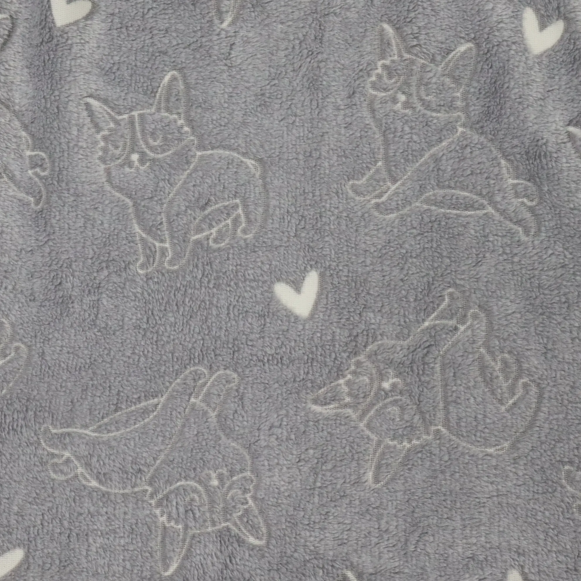 Lovely Corgi Printing Flannel Fabric details