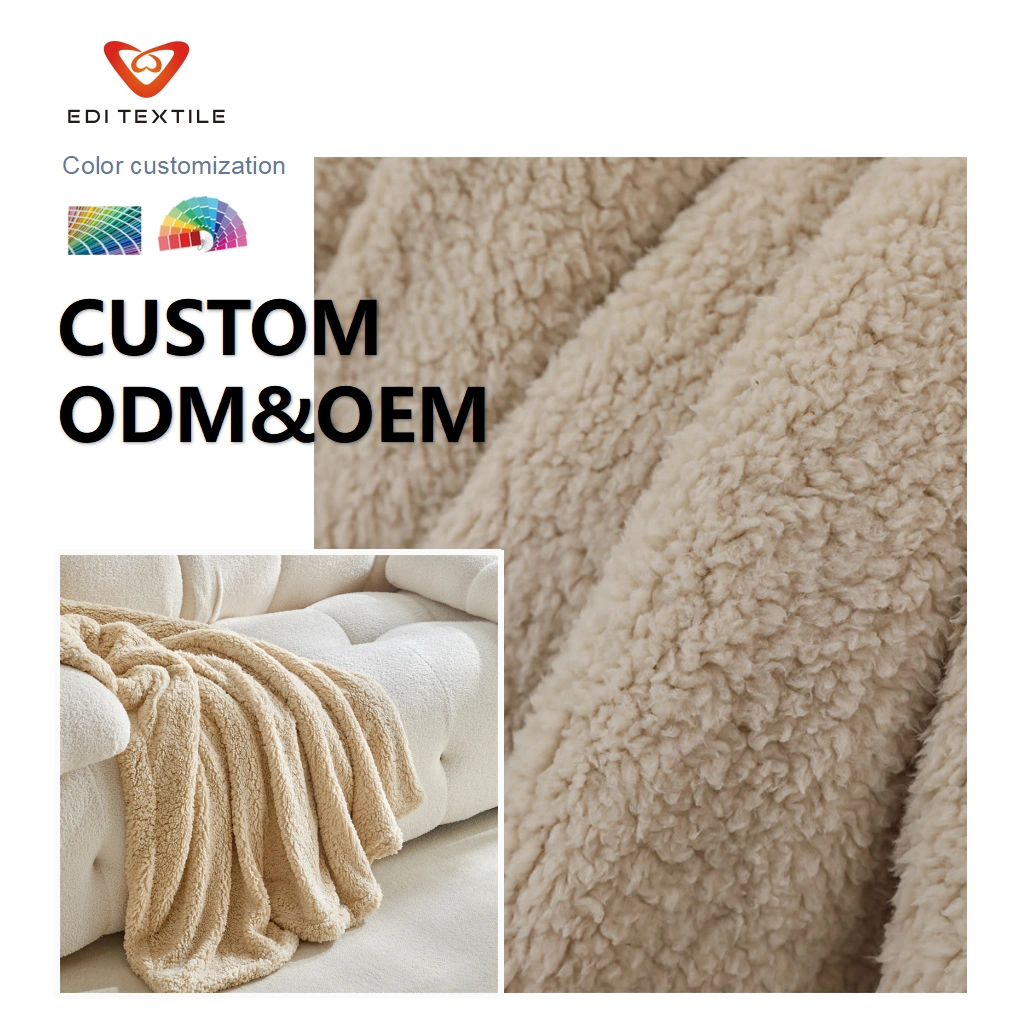 Çin Fabrikası Lüks Atma Minky Isıtmalı Kış Süper Yumuşak Sherpa Battaniyeler Konforlu Pamuklu Plush Sherpa Örgü Süet Battaniye Atma