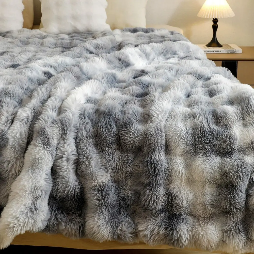bubble rabbit flu flannel blanket