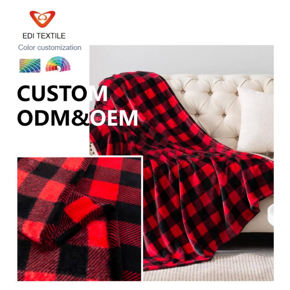 Индивидуальное пледовое фланелевое одеяло, OEM и ODM, оптовая продажа крупными партиями для домашнего использования, гостиниц и рекламных целей
