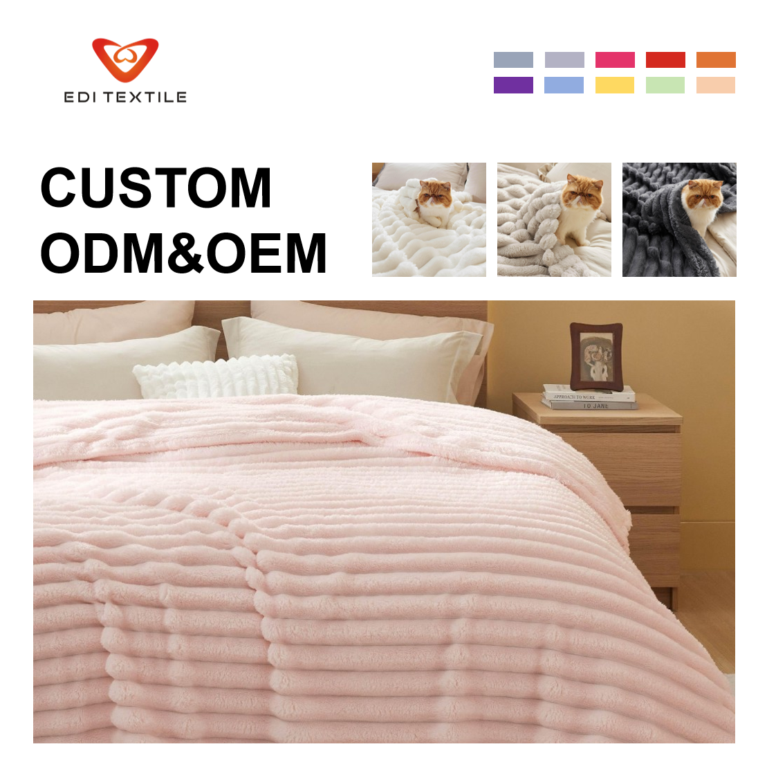 Puha, luxus minőségű, kényelmes csíkos jacquard-fleece takaró hálószobába és nappaliba