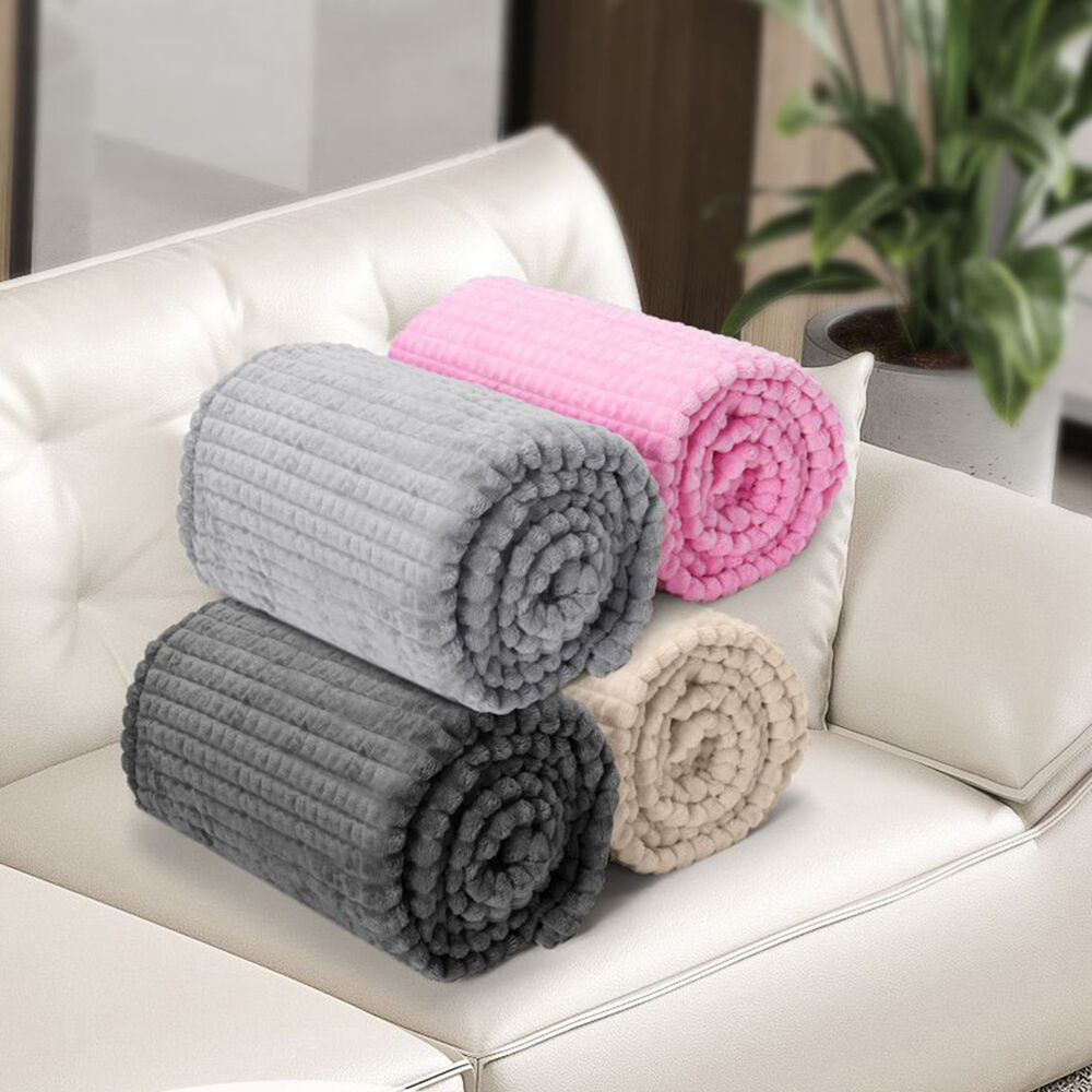 strip flannel blanket