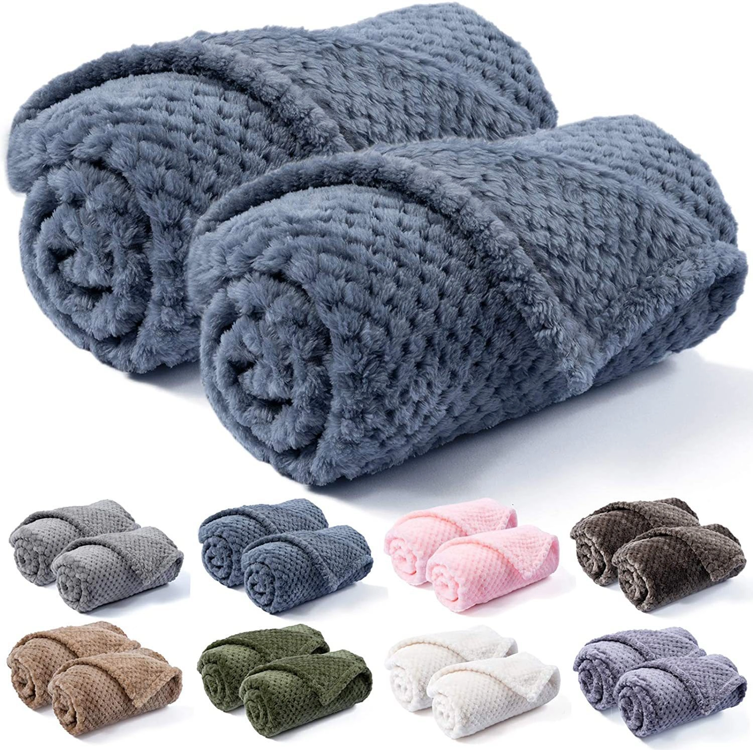 Universal Washable Super Soft 100% Polyester Flannel Blanket Warm Geometry Graphic Decorative Winter Blanket Knitted Technique