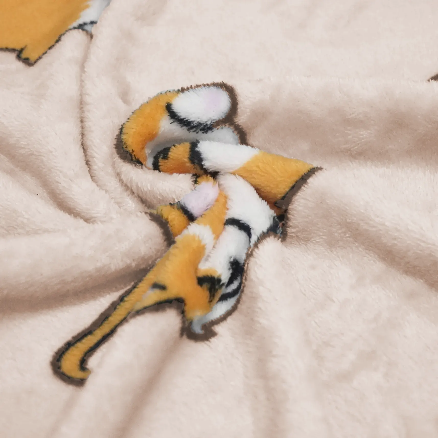 المورد الوردي فصيل كورجي الطباعة الفانيلا بطانية