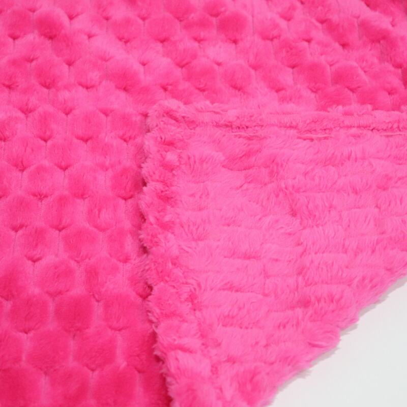 Rose Red Pineapple Check Jacquard Flannel Blanket factory