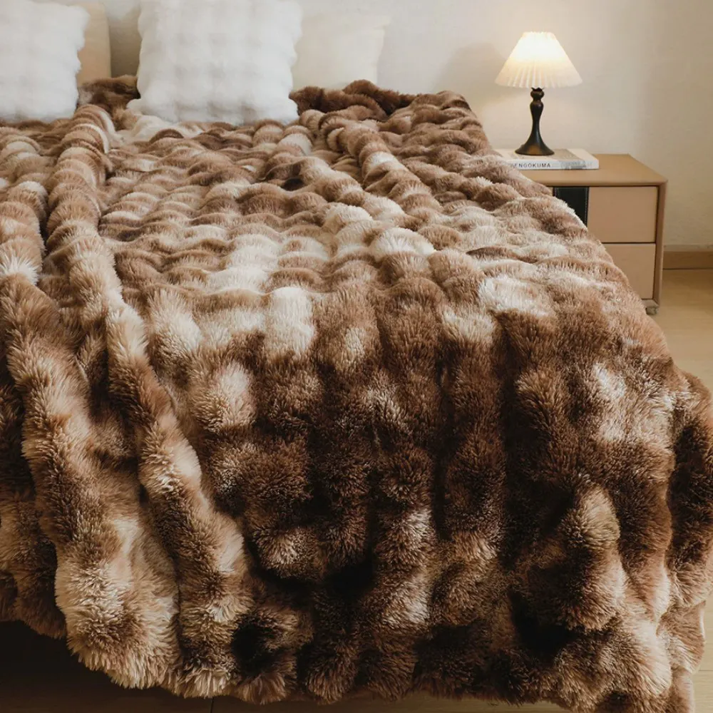 bubble rabbit flu flannel blanket