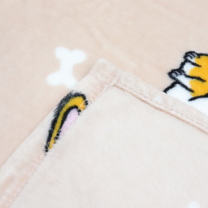 المورد الوردي فصيل كورجي الطباعة الفانيلا بطانية