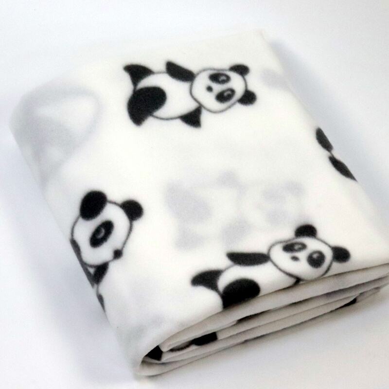 Panda Printing Polar Fleece Blanket details