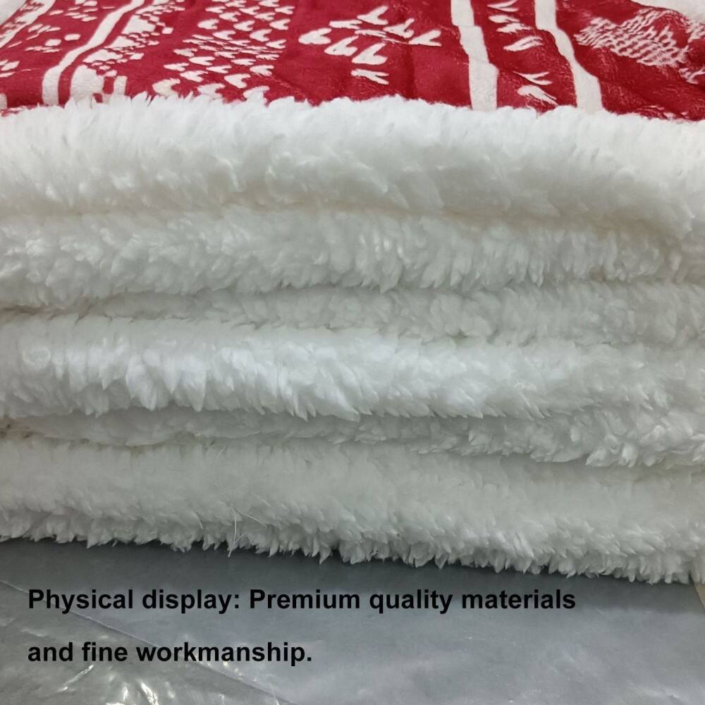Christmas print flannel blanket