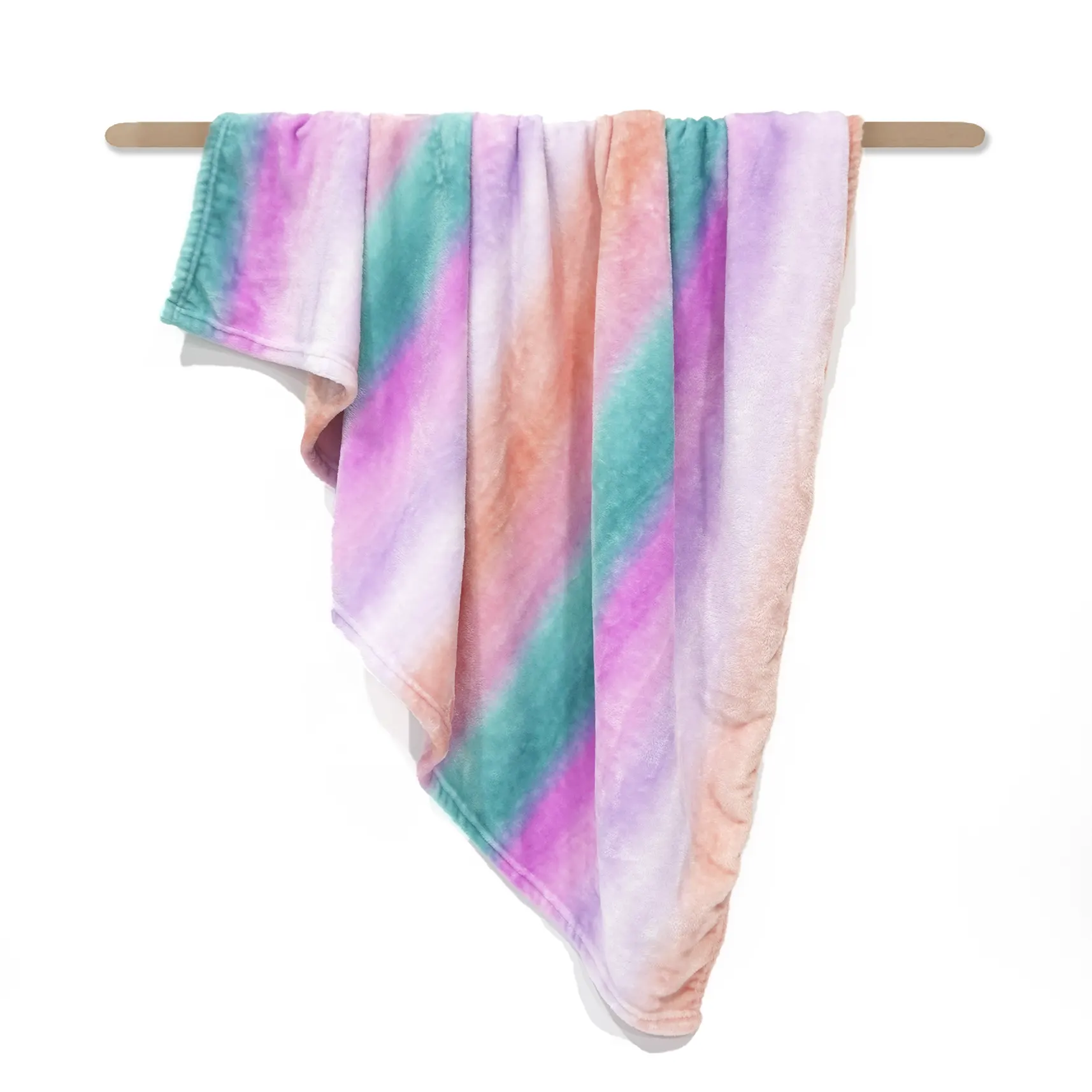 double solid cationic jacquard sherpa fleece throw blanket-75