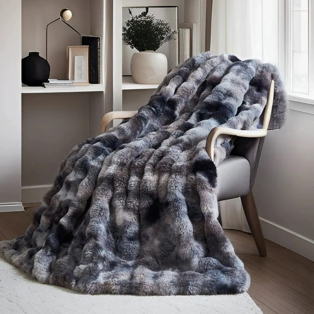 bubble rabbit flu flannel blanket