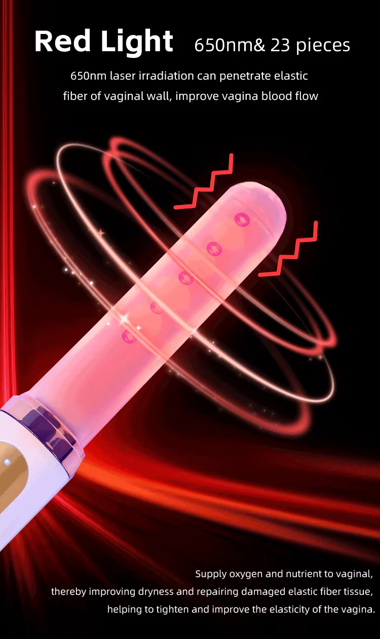 Gynecological Vaginal Tightening Laser Device for Cervical Erosion Pelvic Floor Exercises Urinary Incontinence Relief Yoni Wand manufacture