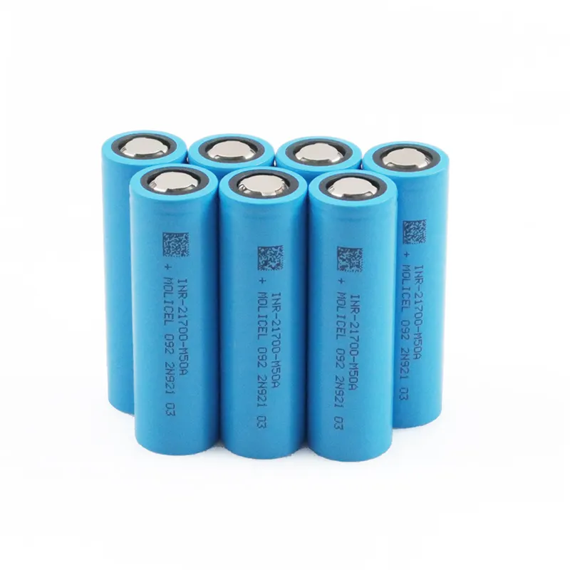 3.7V 5000mAh 21700 円筒形バッテリー INR21700-M50A