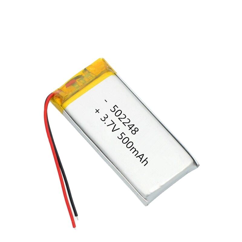 nabíjecí lipo buňka 3,7v 500mah lipo baterie buňka pl502248 s PCB a dráty 502248 lithium polymer baterie