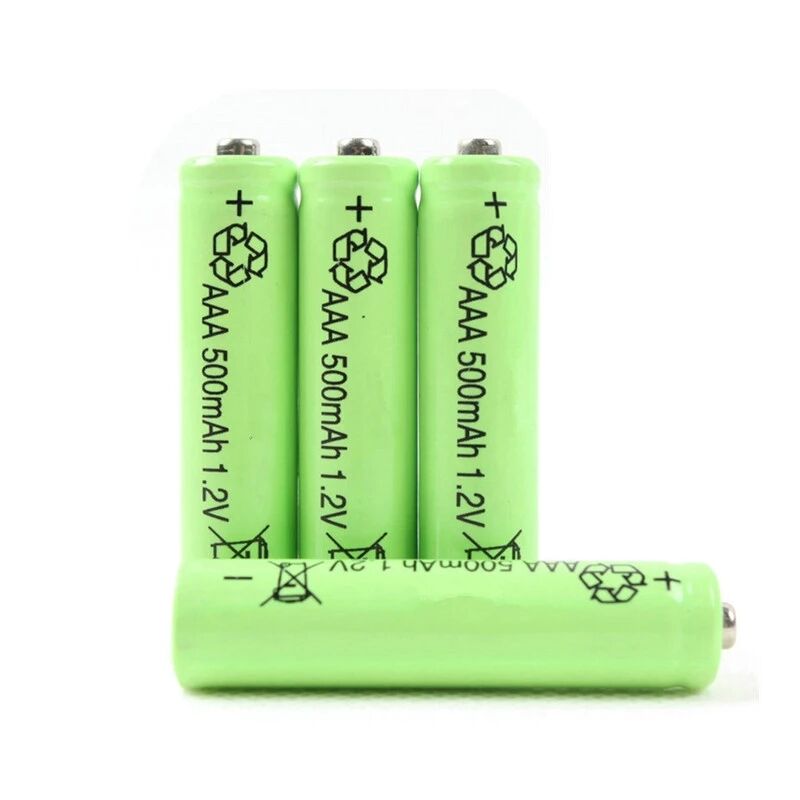 yüksek kaliteli ni-mh 3.6v 500mah pil şarj edilebilir nimh aa 500mah pil kablolarla