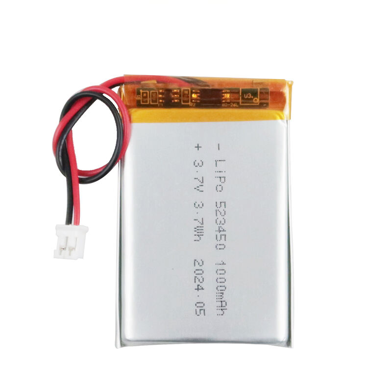 Customized 3.7V 1000mAh Lithium Polymer 523450 Lithium Ion Batteries