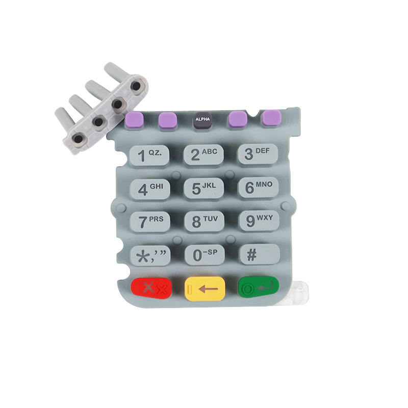 Pos Machine Keypad Rubber Replacement VX520 Pos Parts for Verifone Keyboard with Function Key