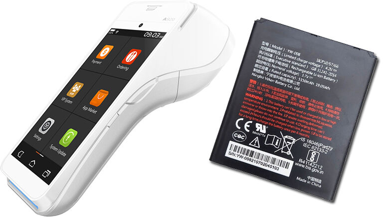 Baterija Li-ion YW-008 3.7V 5150mAh za stroj PAX A920 Pro Pos Terminal