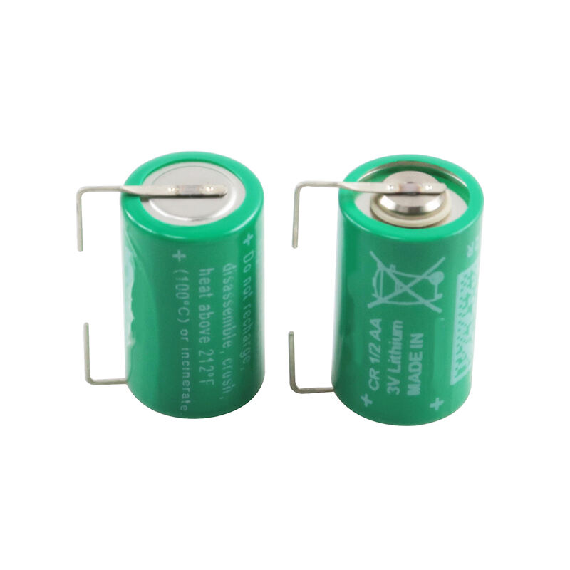 OEM ODM CR1/2AA 3V 950mAh Lithium Non-Rechargeable CR 1/2 AA Battery with Bulk Tray Package for Toy Remote Control