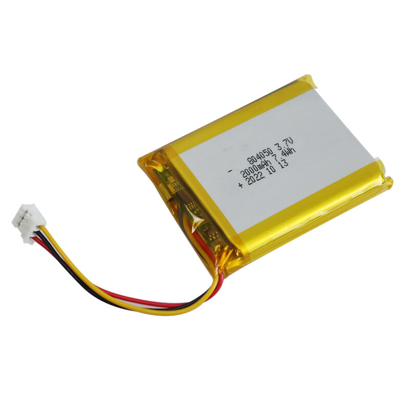 OEM Li-Polymer 3.7v 2000mah rechargeable replacement lithium ion lipo Cell 804050 Battery with plug For Toys