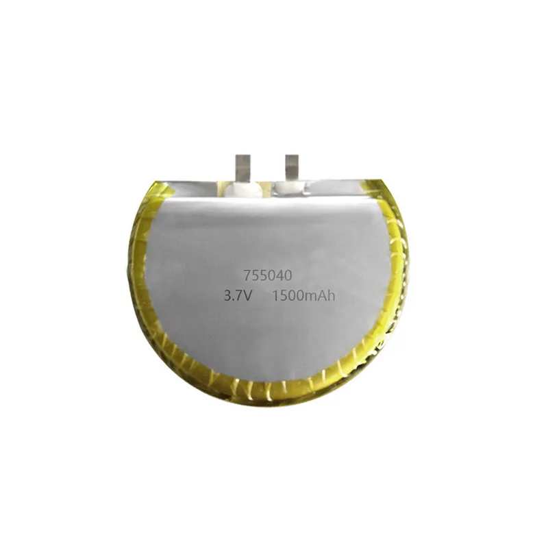 3.7V 1500mAh リチウムイオンポリマー 755040 バッテリー