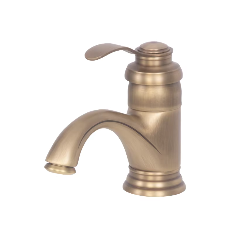Luxury Single Lever Brass Basin Tap - Bronze  details