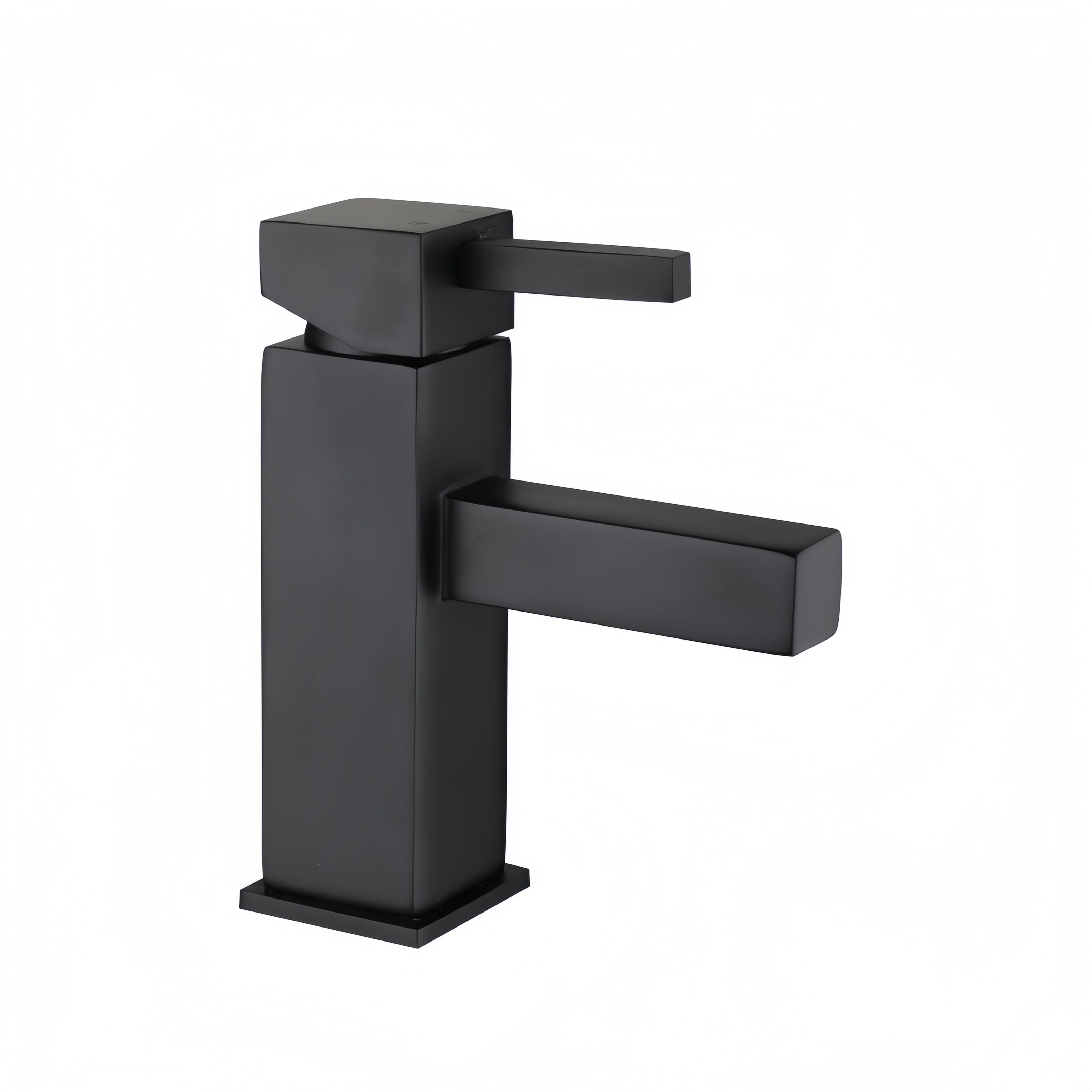 Modern Square Brass Basin Tap - Black  manufacture