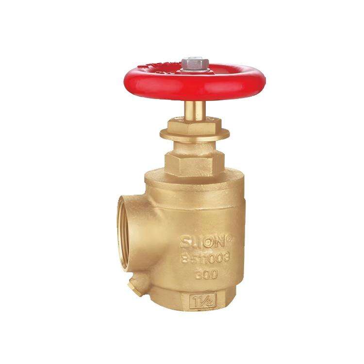 FM UL Angle Hose Valve With Hydrolator