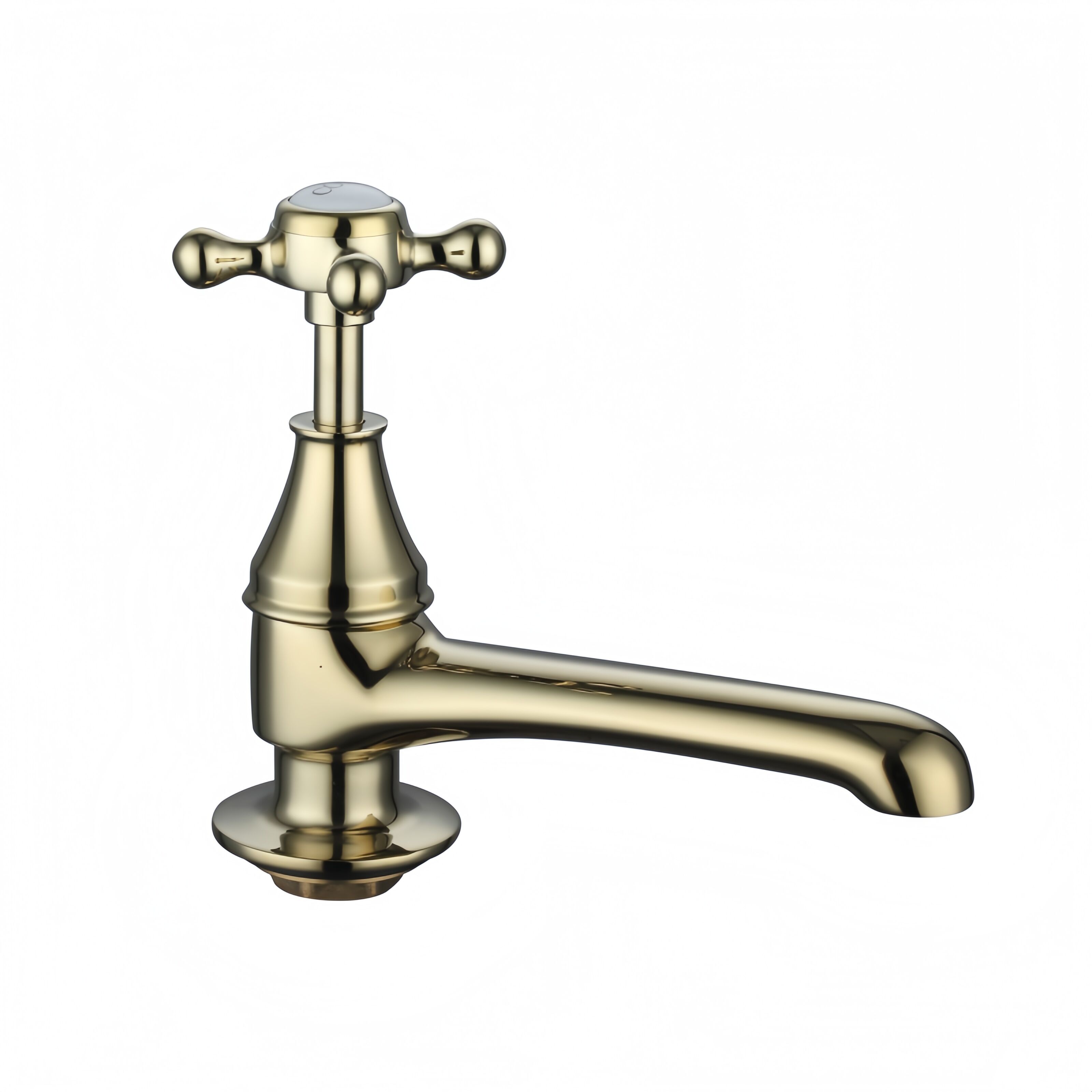 Luxury Gold Brass Basin Pillar Taps - Gold factory