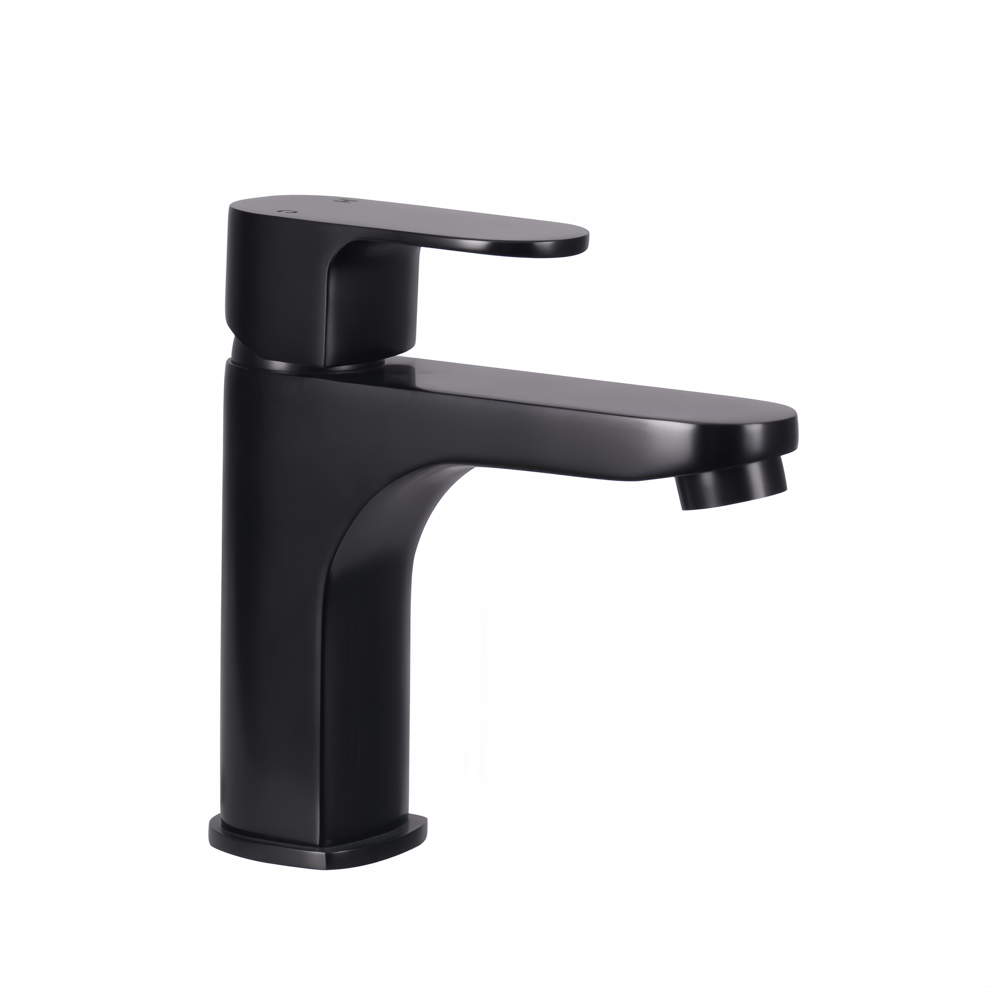 Modern Round Brass Basin Faucet - Black  supplier
