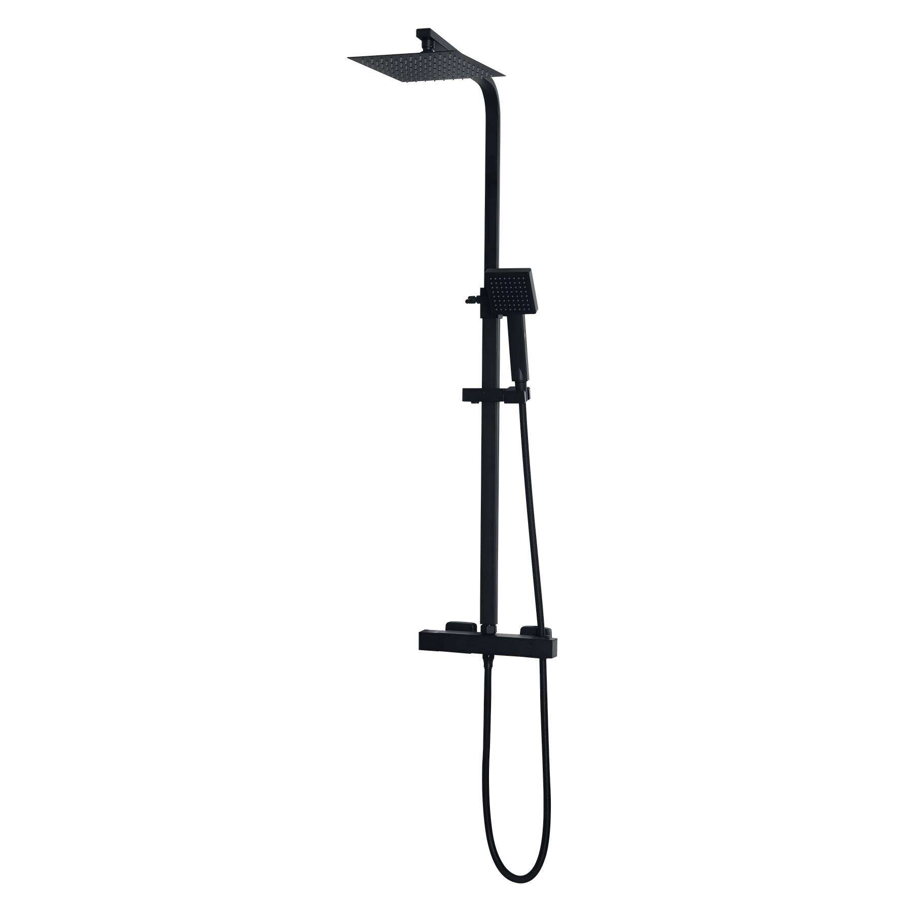 Dual Function Bar Valve Shower System - Black