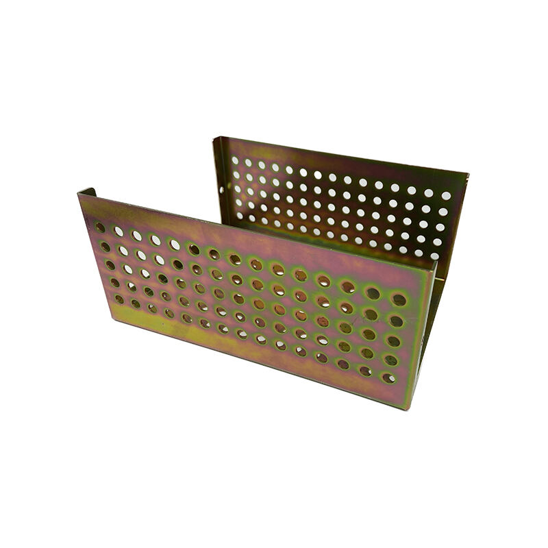 Servizio di Fabbricazione di Metalli Laminati su Commessa con Pezzi in Acciaio in Finitura Zincata Gialla