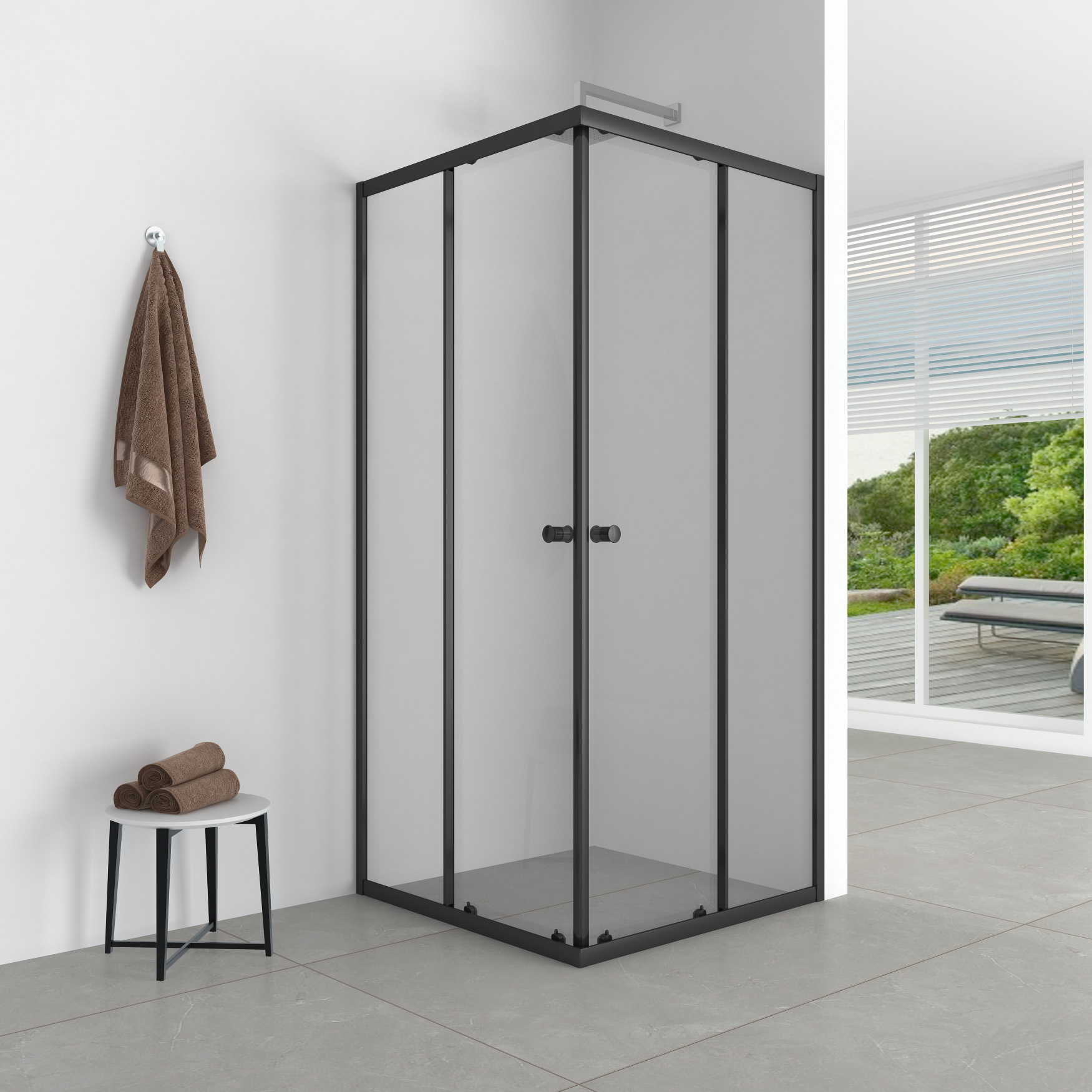 Economical and simple square shower cabin