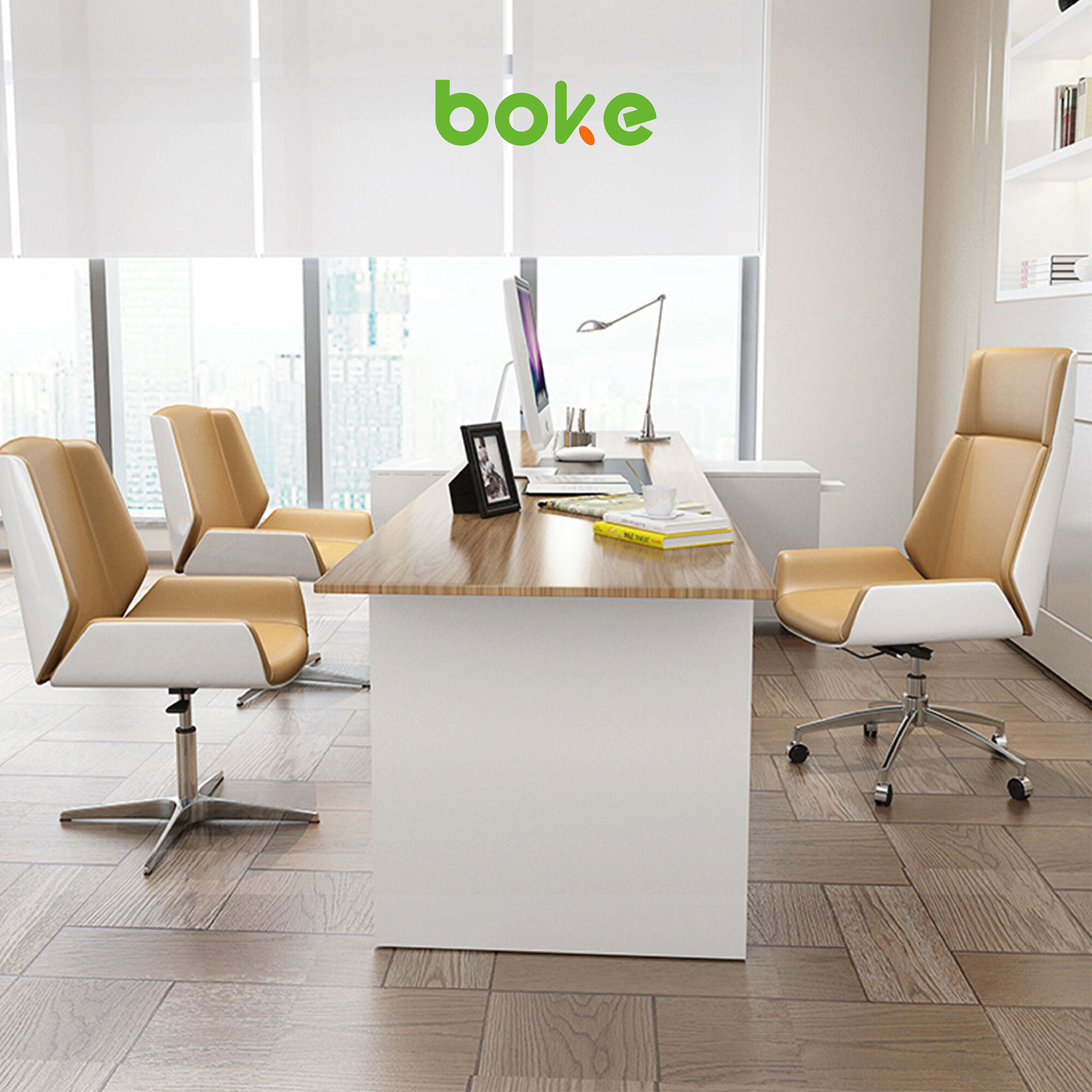 Leather Conference Chair - Premium Leather with Ergonomic Design for Conference Rooms