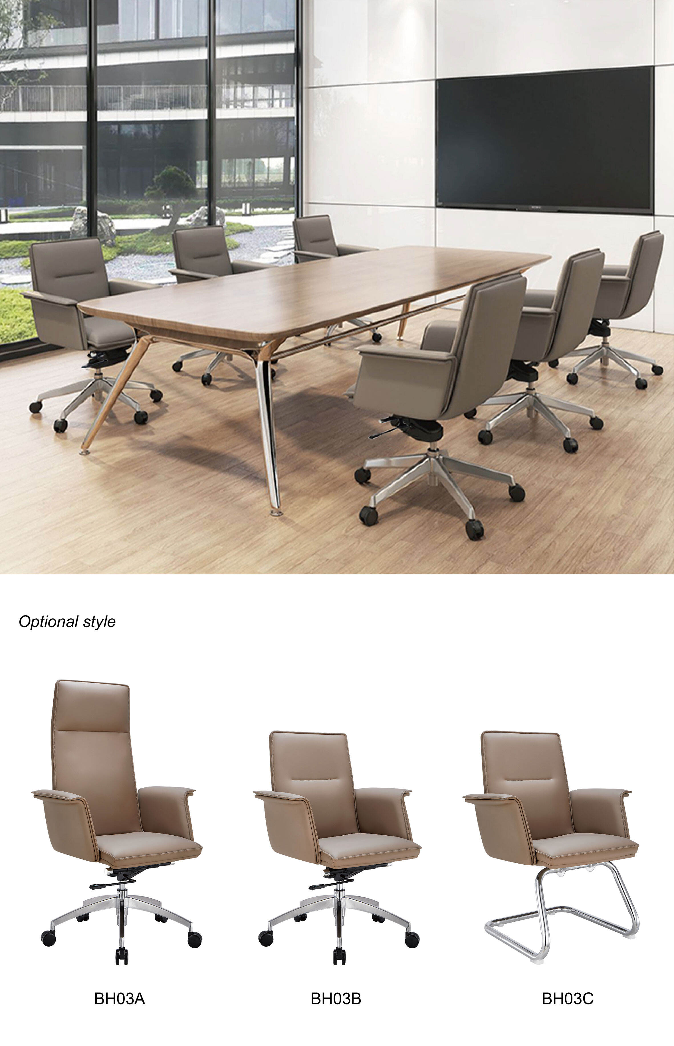 Genuine Leather Office Chair - Premium Natural Leather with Ergonomic Office Comfort