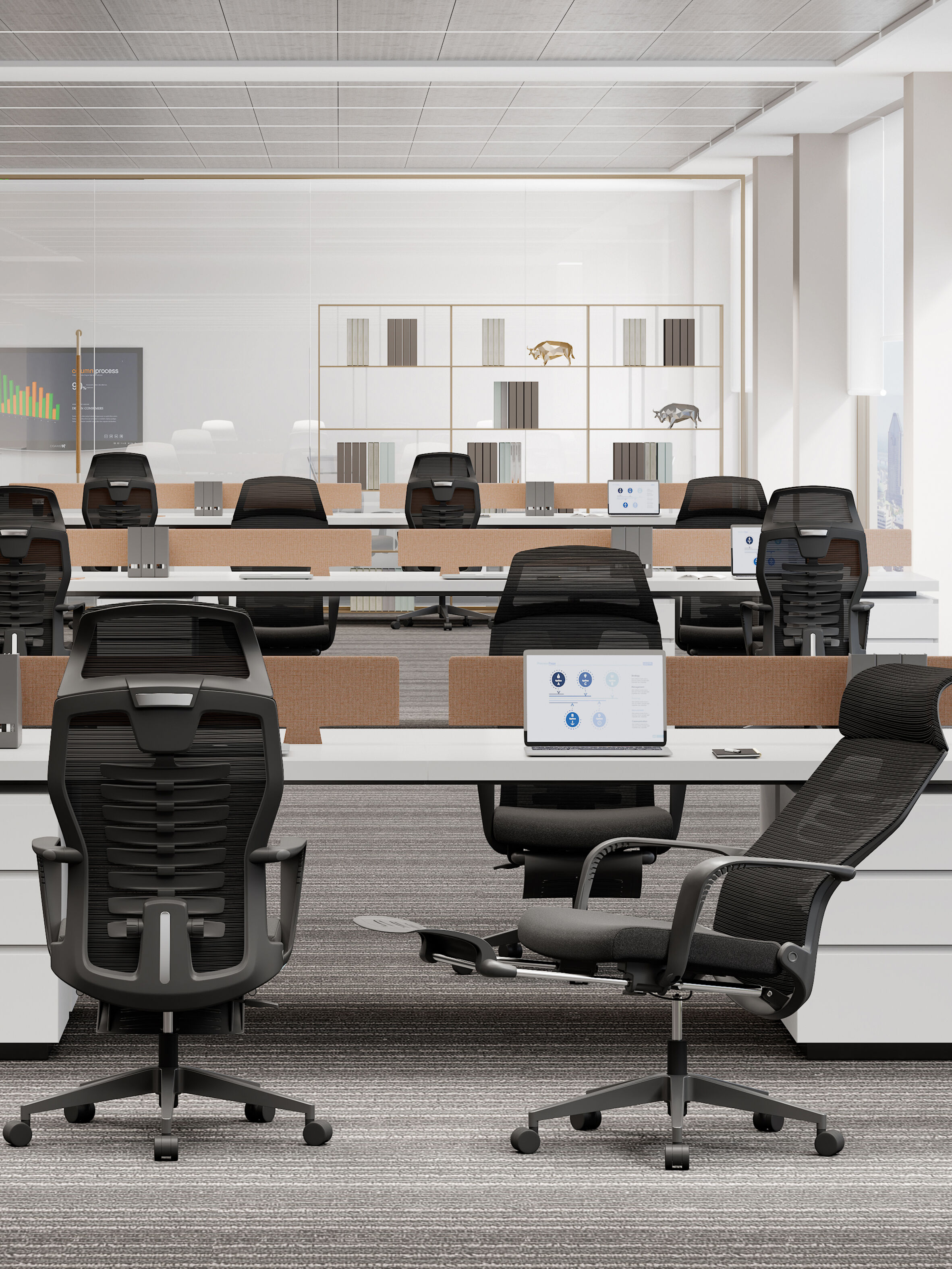 Sillas de oficina comerciales: asientos ergonómicos duraderos para espacios comerciales de alta demanda