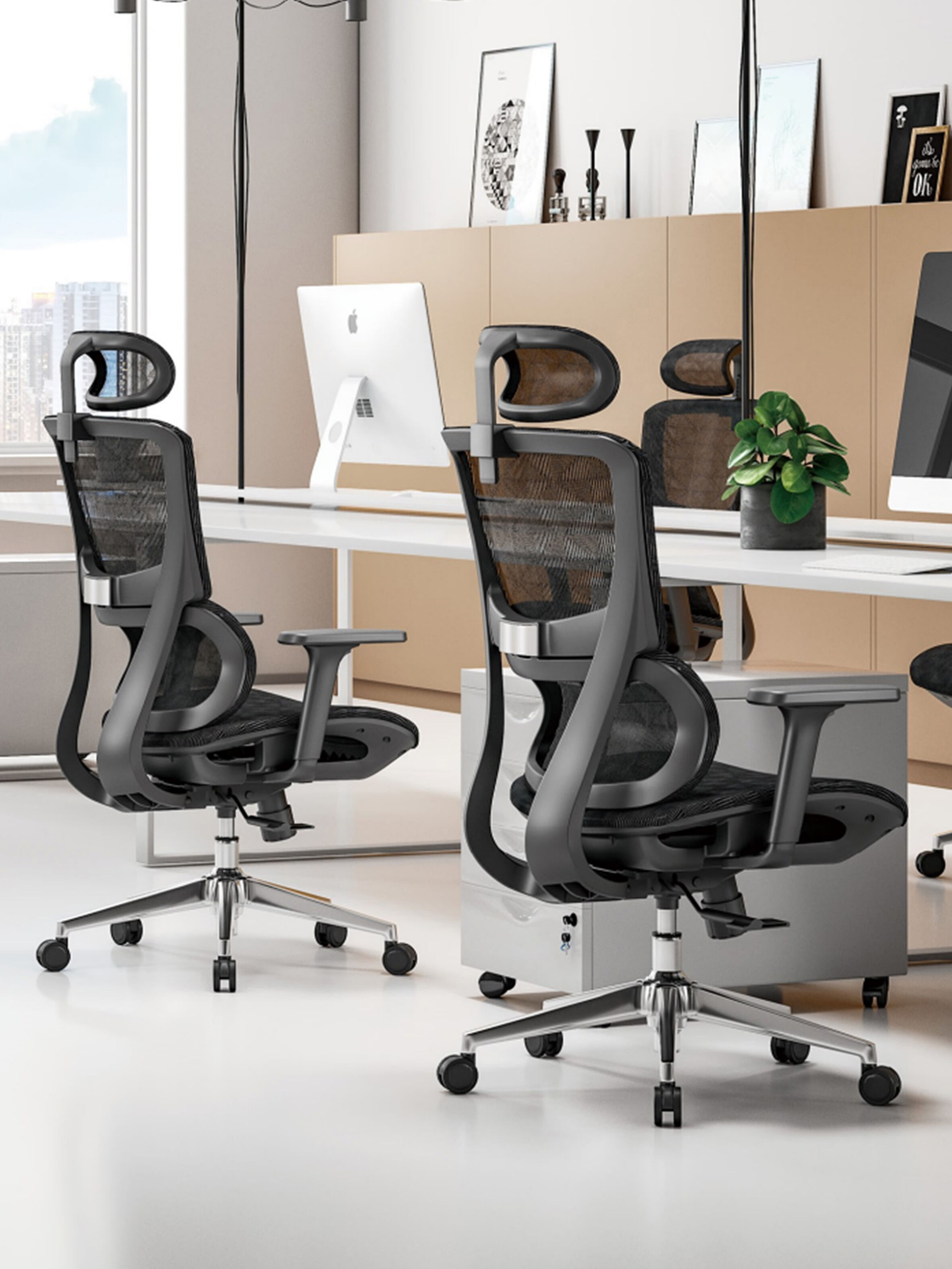 Ergonomic Office Chair with Targeted Lumbar Support for Spine Health