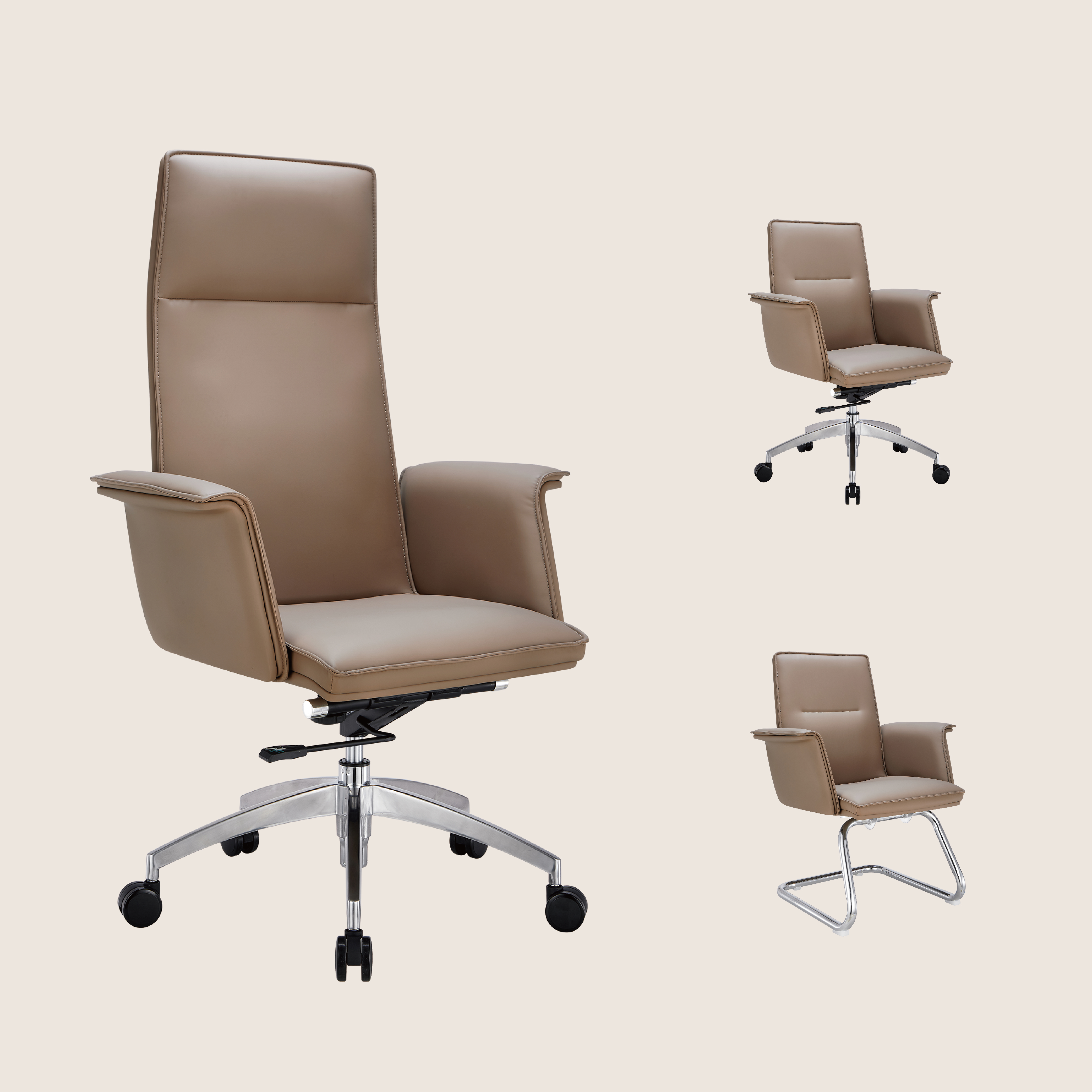 Offriamo sedie da ufficio premium regolabili in pelle con comfort personalizzabile