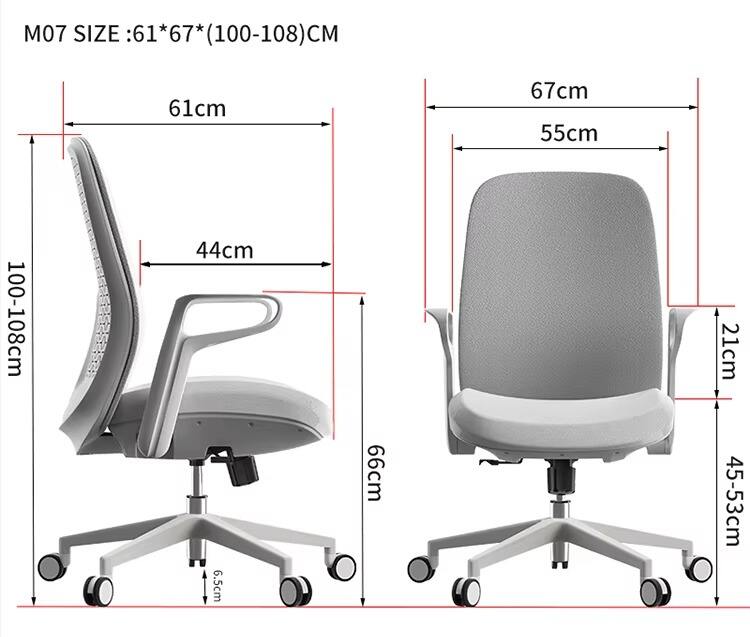 Luxury Office Furniture Silla De Oficina Swivel Revolving Ergonomic Computer Office Chair Desk Mid Back Mesh Chair For Office supplier