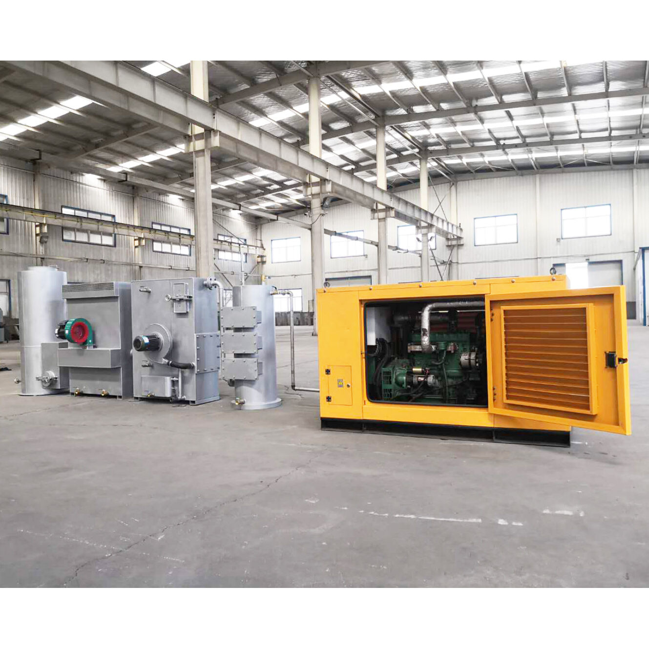 Ramah Lingkungan pintar gasifikasi biomassa kayu tanaman pembangkit listrik dari limbah menjadi energi dengan pembangkit listrik 10KW gasifier merek Kexin JXQ 30