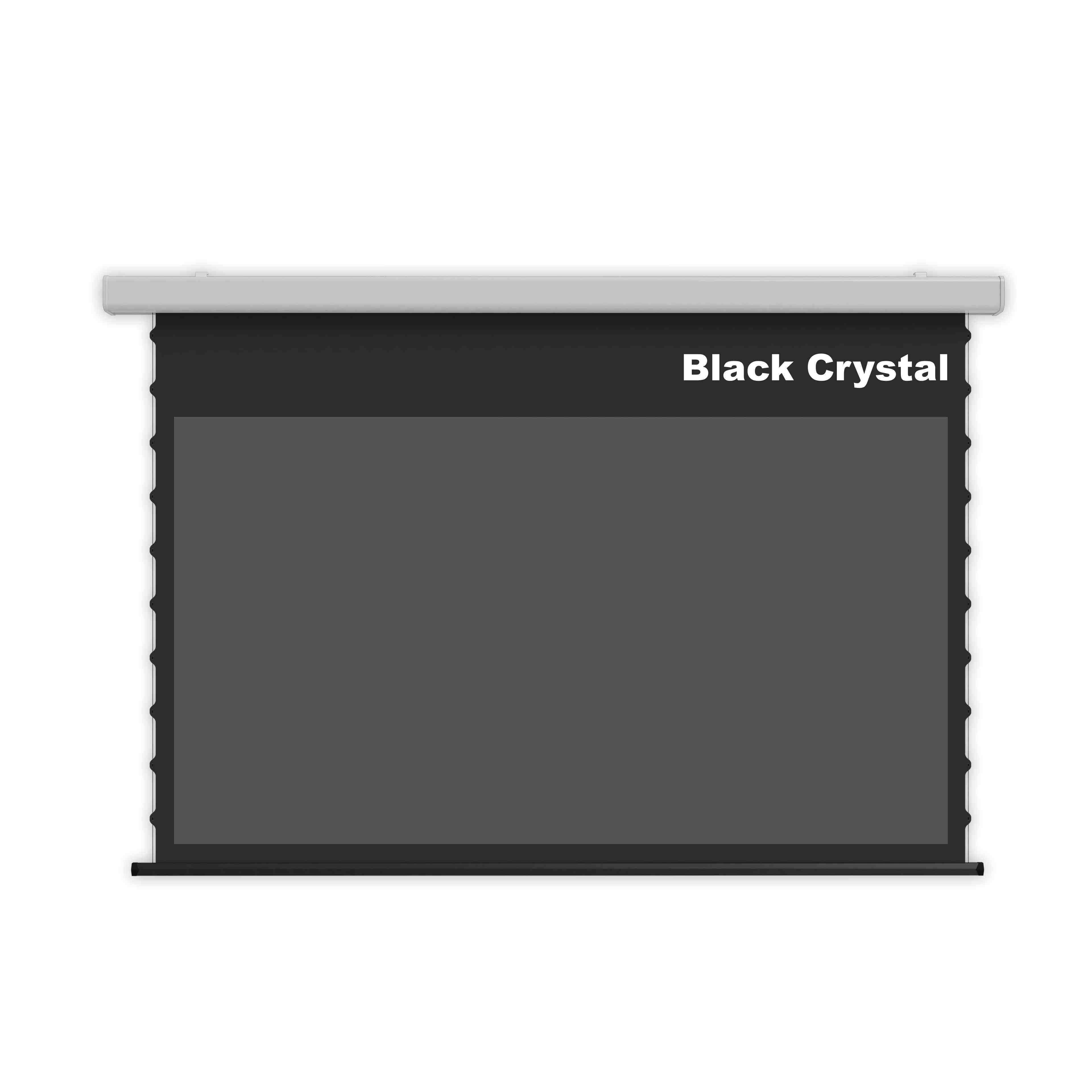 Wupro Cinema QuadraArc motorisiertes Absenkdisplay Schwarz/Grau Kristall für Langdistanzprojektor