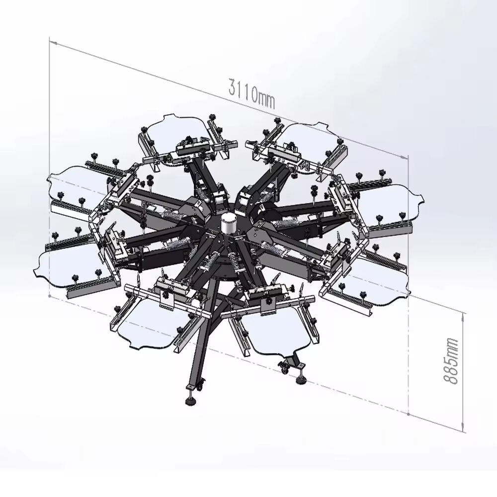 8-Station Full Automatic Octopus Screen Printing Machine | High-Speed ...