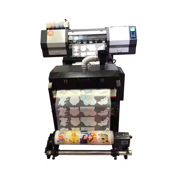 What is the key workflow for operating a DTF printer?