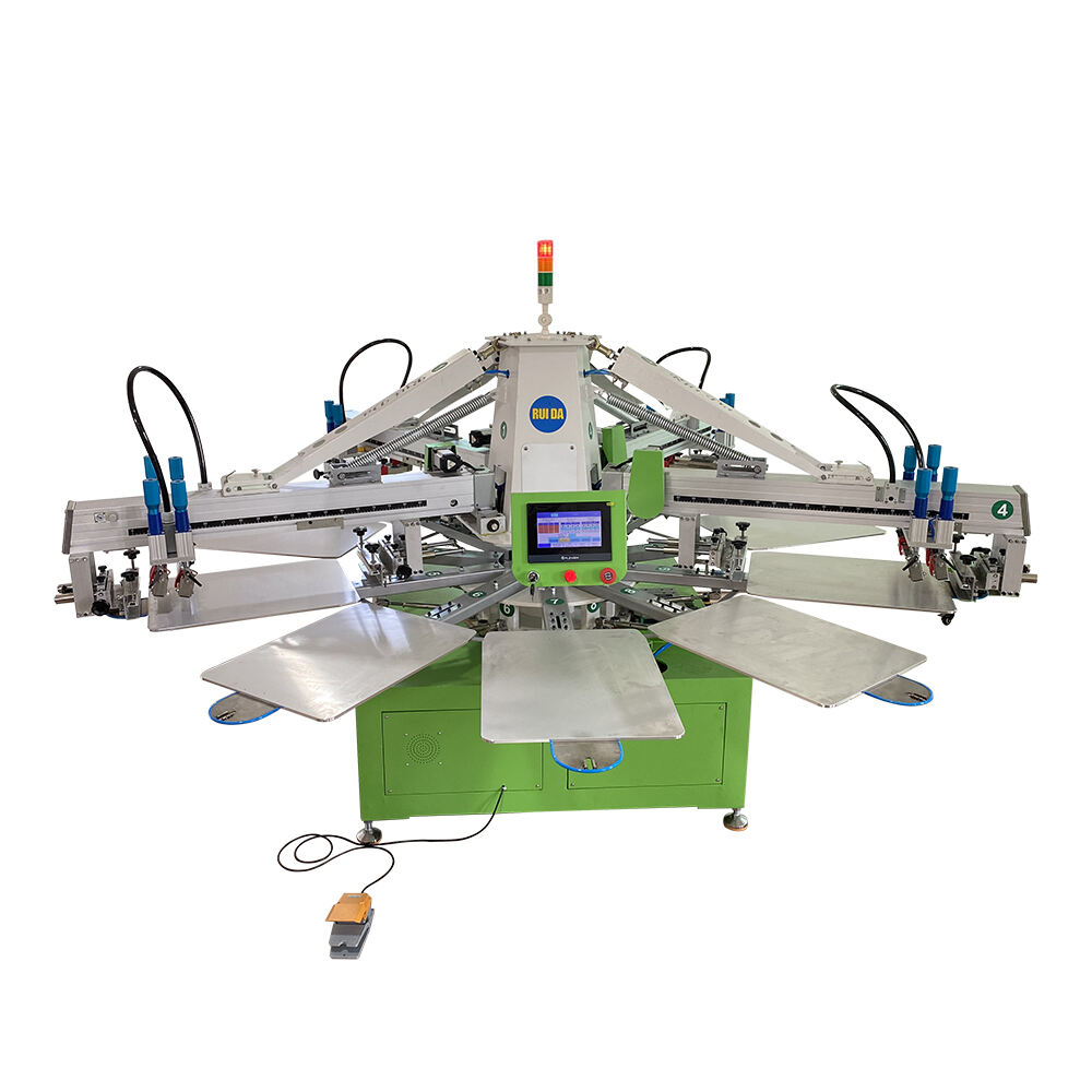 Octopus 4 Color 10 Station Multicolor Automatic Screen Printing Machine