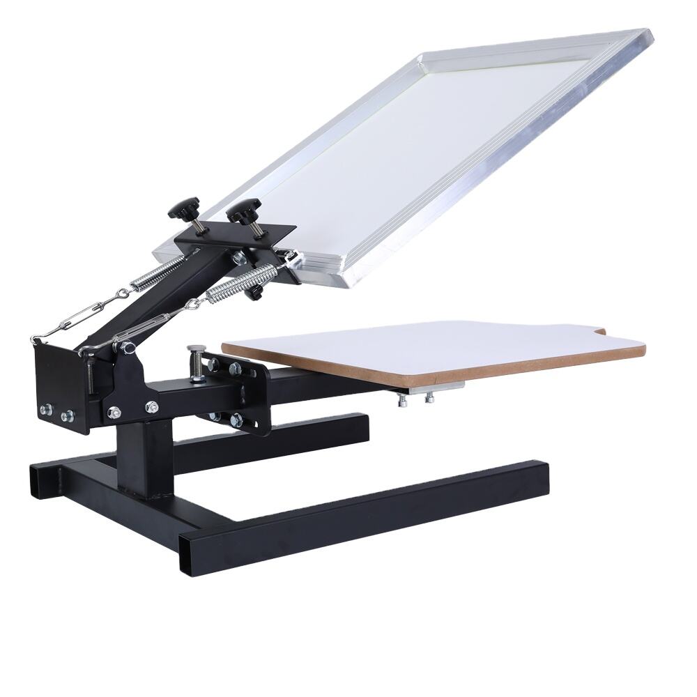 NS101 1x1 Screen Printing Frame - Single Color Manual Textile Printing Tool for DIY & Professional Use (23x23cm / 9x9in)
