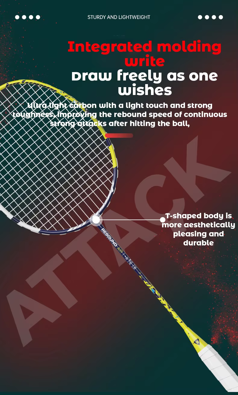 The Ultimate Badminton Racket with a Strong Frame