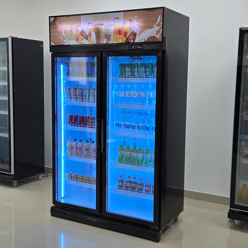 Top Mounted 930L Beverage Display Cooler with Digital Display