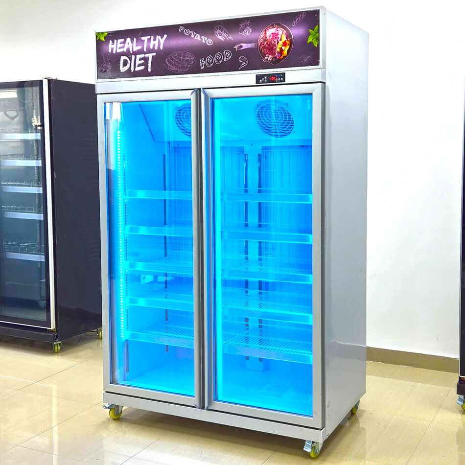 Top Mounted 1050L Retail Display Freezer with Adjustable Shelving